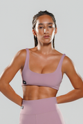 Top Fitness Feminino Rosé CEYÓ com Alças Largas e Decote Reto